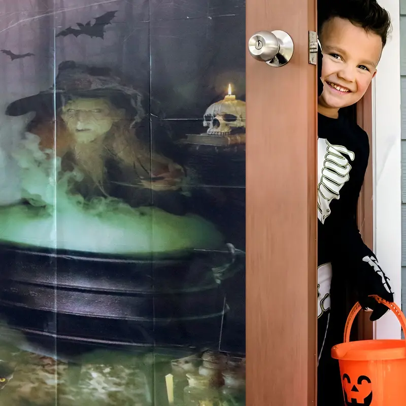 Póster Tenebroso De Bruja Para Decoración De Halloween 2