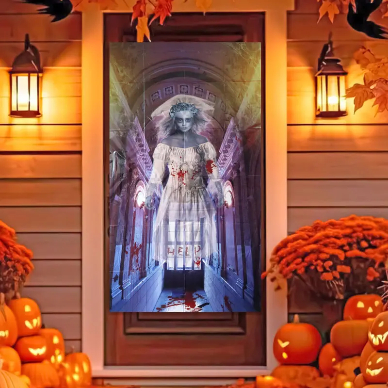 Póster Tenebroso De La Llorona Para Decoración De Halloween 1