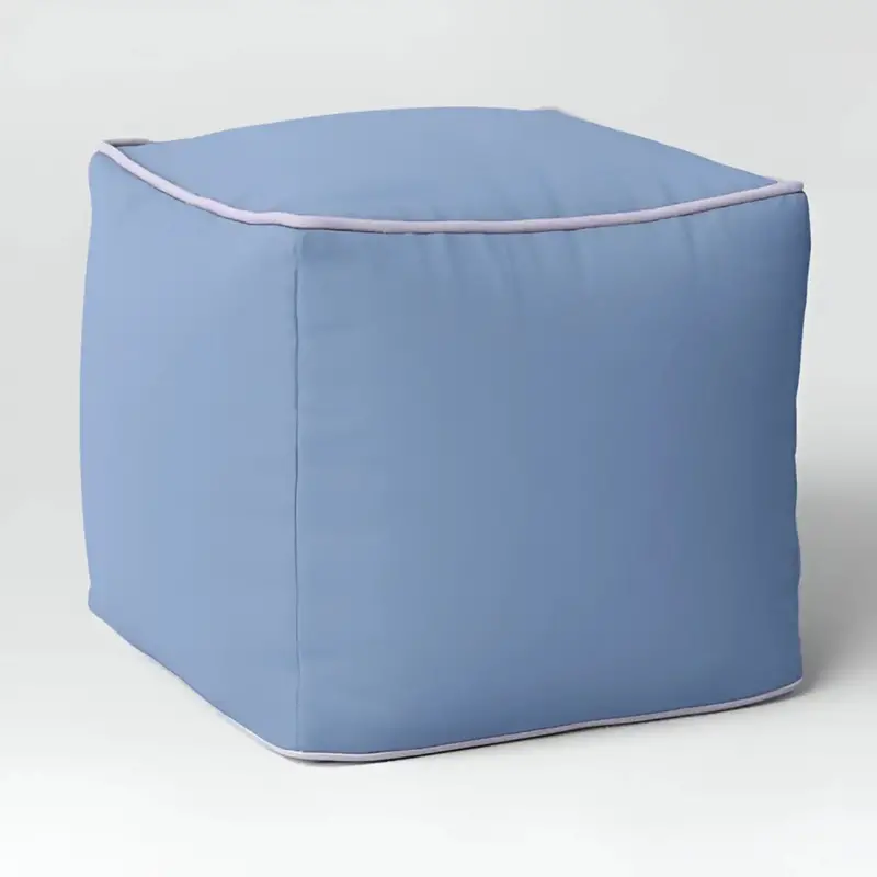 Pouf Cuadrado, Color Azul, Room Essentials 2