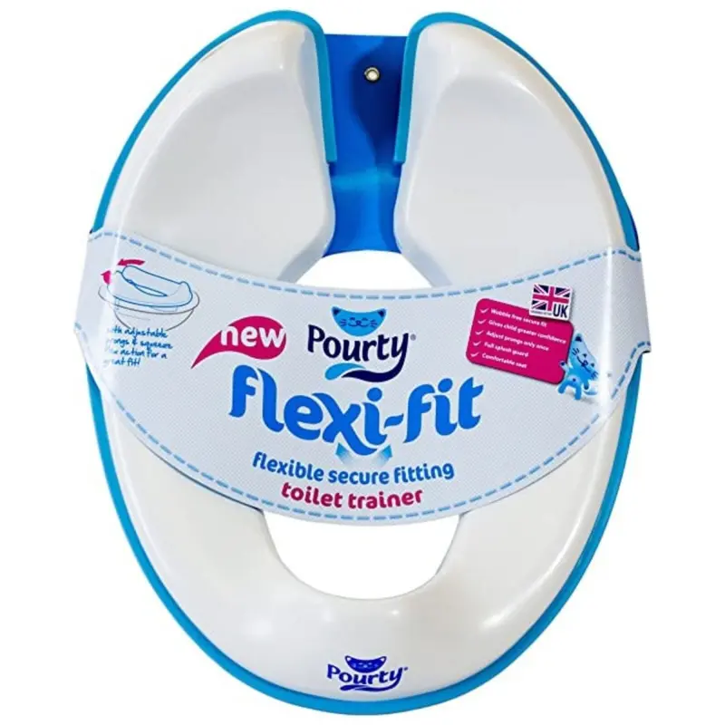 Pourty Flexi-Fit Toilet Trainer - Blue 1