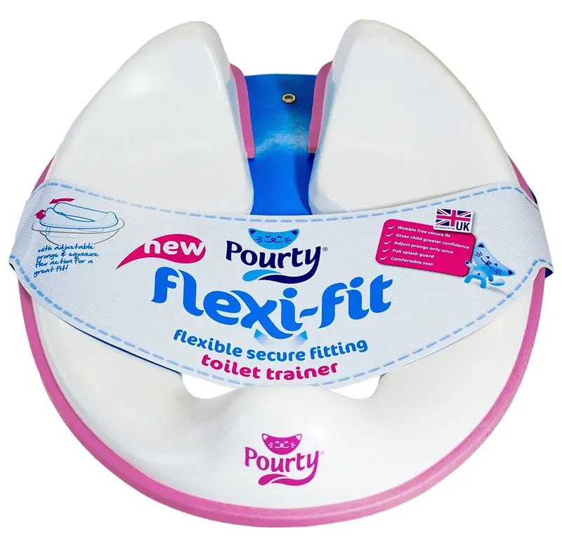 Pourty Flexi-Fit Toilet Trainer - Pink 1
