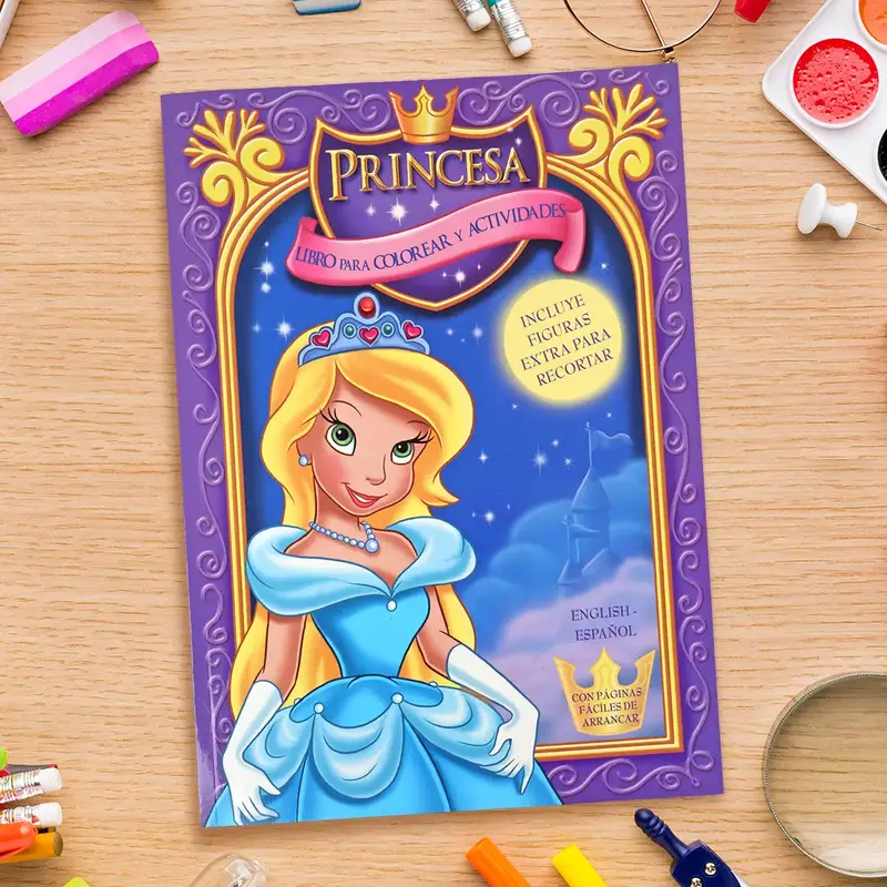 Princesas, Libro Para Colorear 1