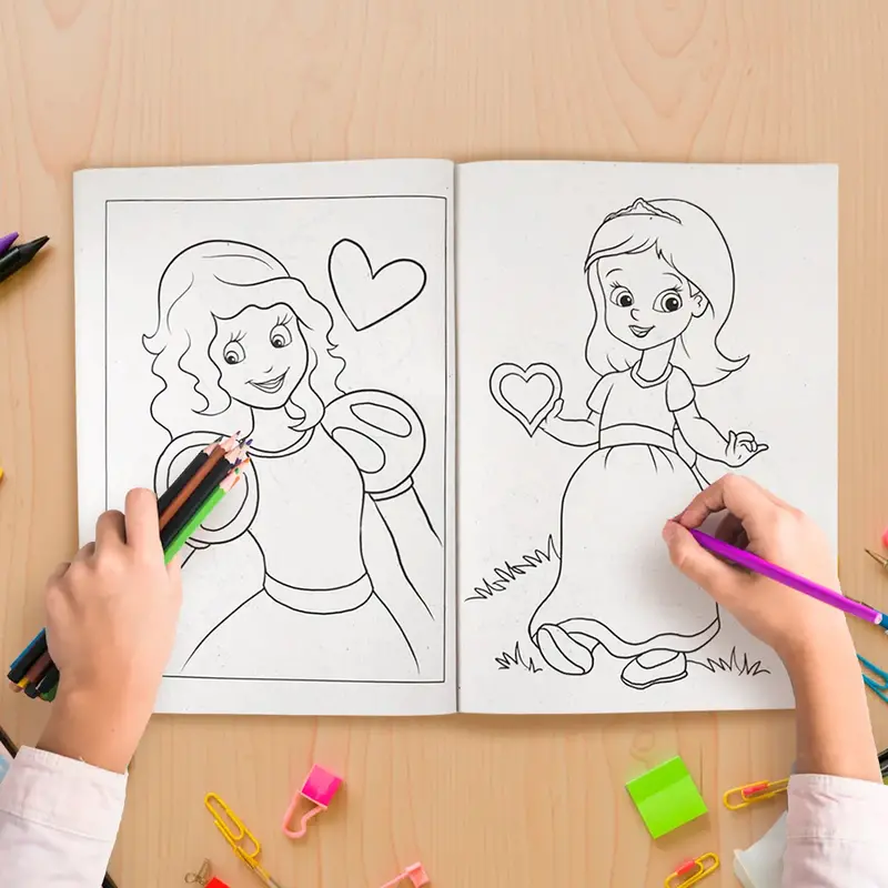 Princesas, Libro Para Colorear 2
