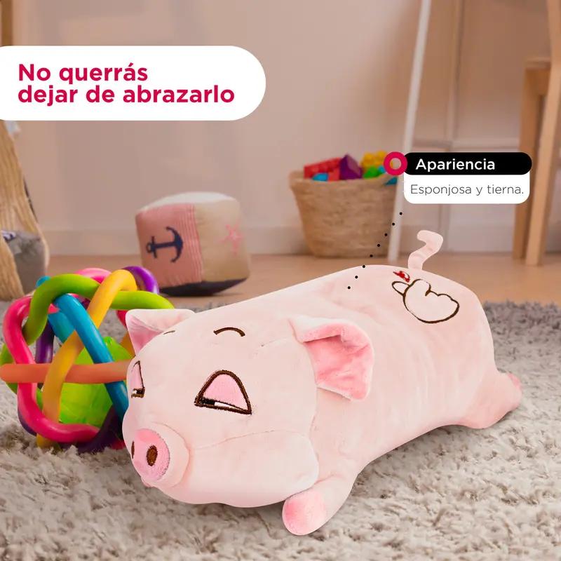 Puerquito De Peluche Color Rosa 1