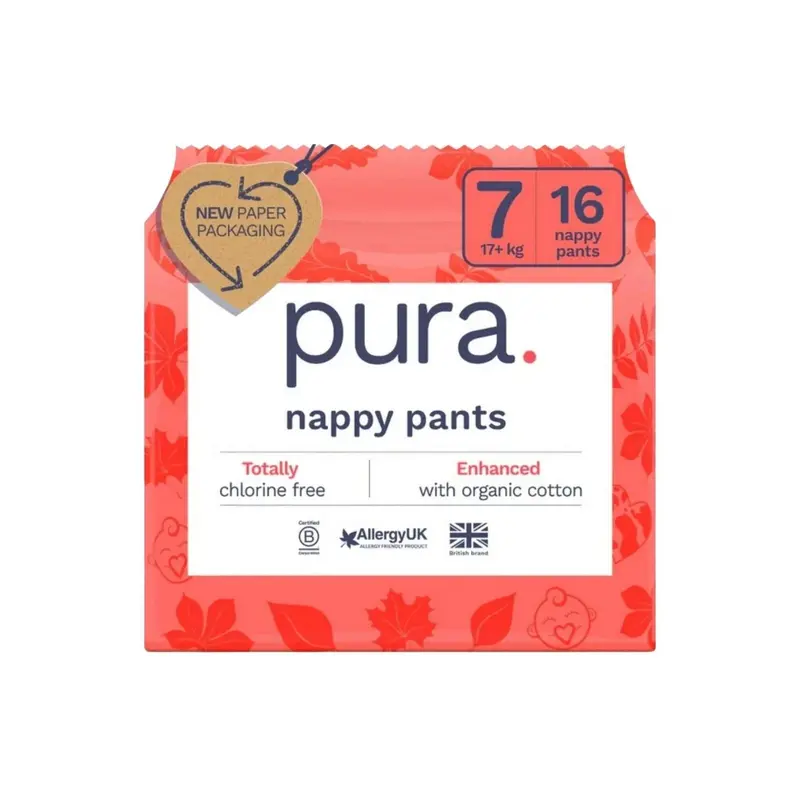 Pura Eco Nappy Pants Size 7 - 16 Nappies 1
