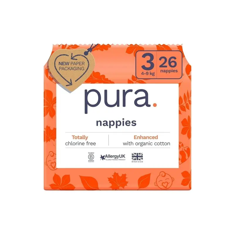 Pura Eco Nappy Size 3 - 26 Nappies 1