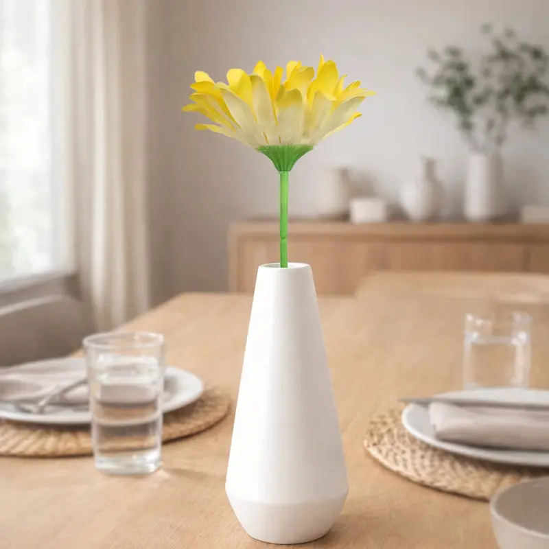 Rama De Gerbera Artificial, Color Amarillo 2