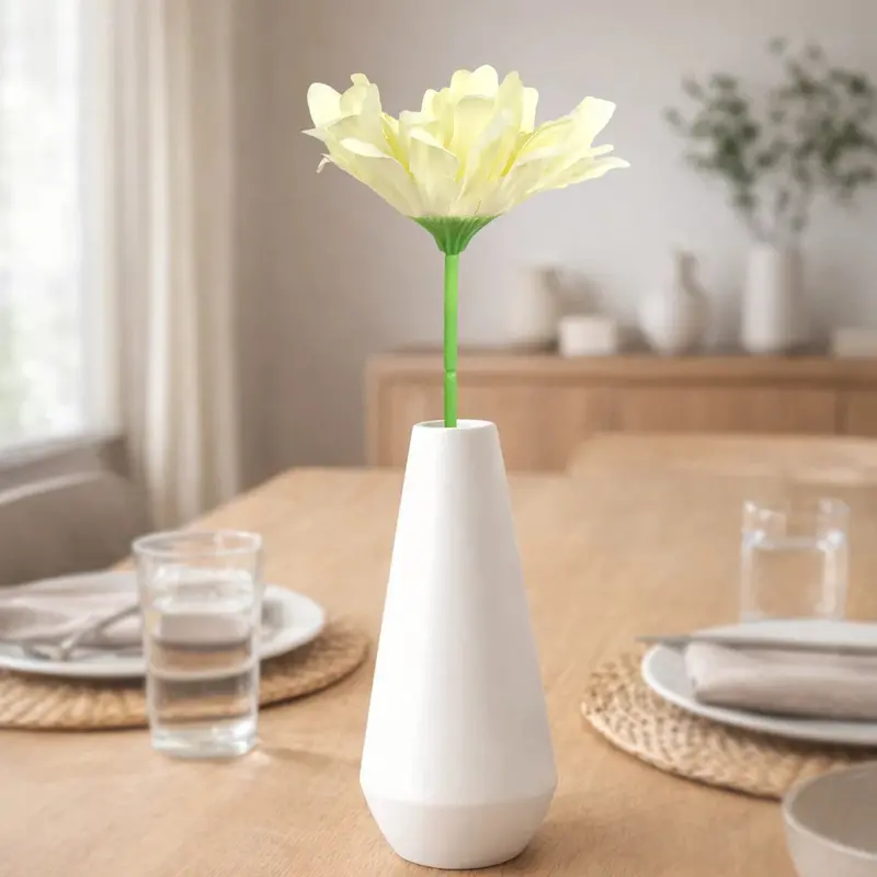 Rama De Gerbera Artificial, Color Beige 2