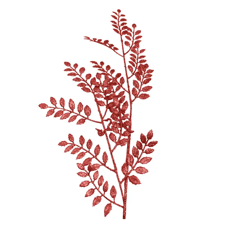 Rama Decorativa, Glitter, Color Rojo, 80 Cm 2