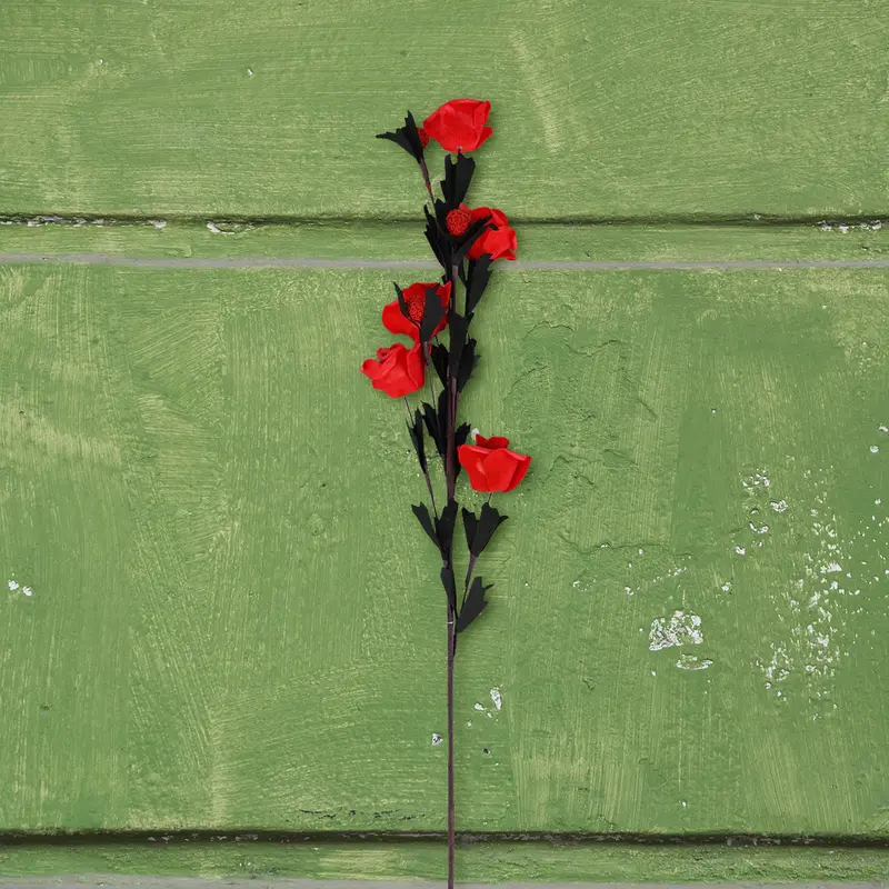 Ramito De Rosas Artificiales Inkanto, Color Rojo 2