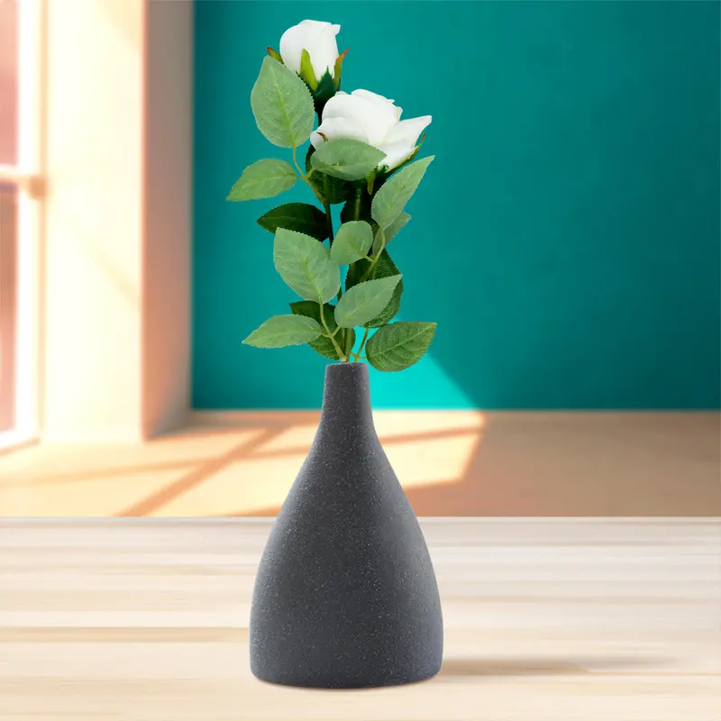 Ramo Con 2 Rosas Artificiales Color Blanco 1