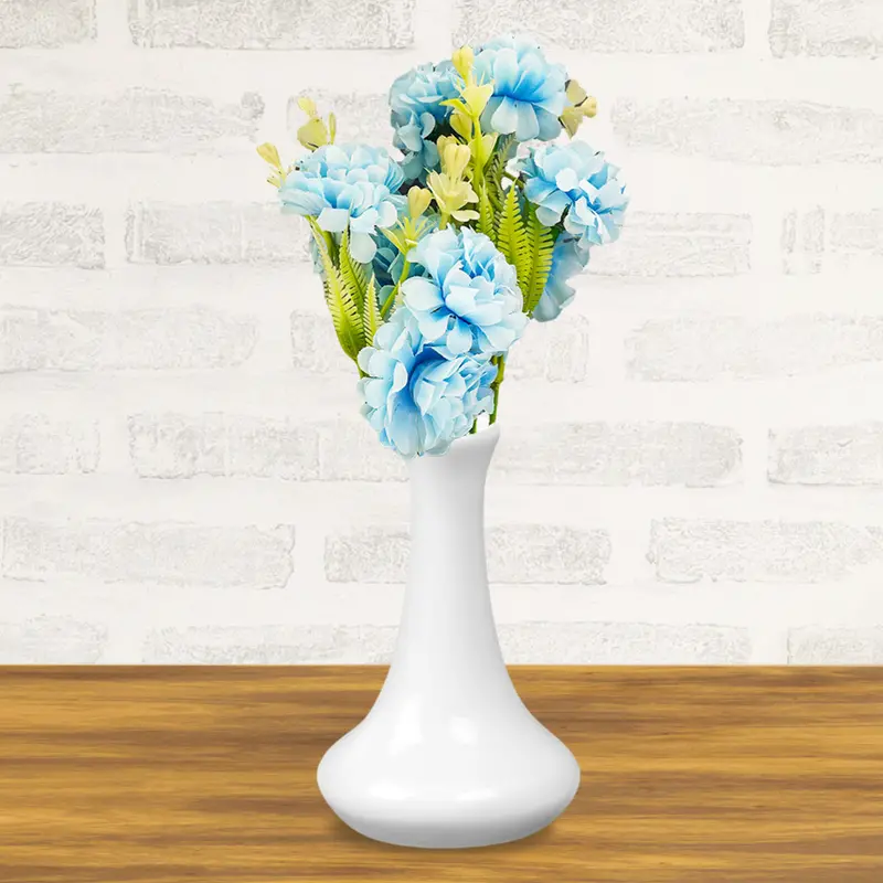 Ramo De Clavel Artificial Color Azul 2