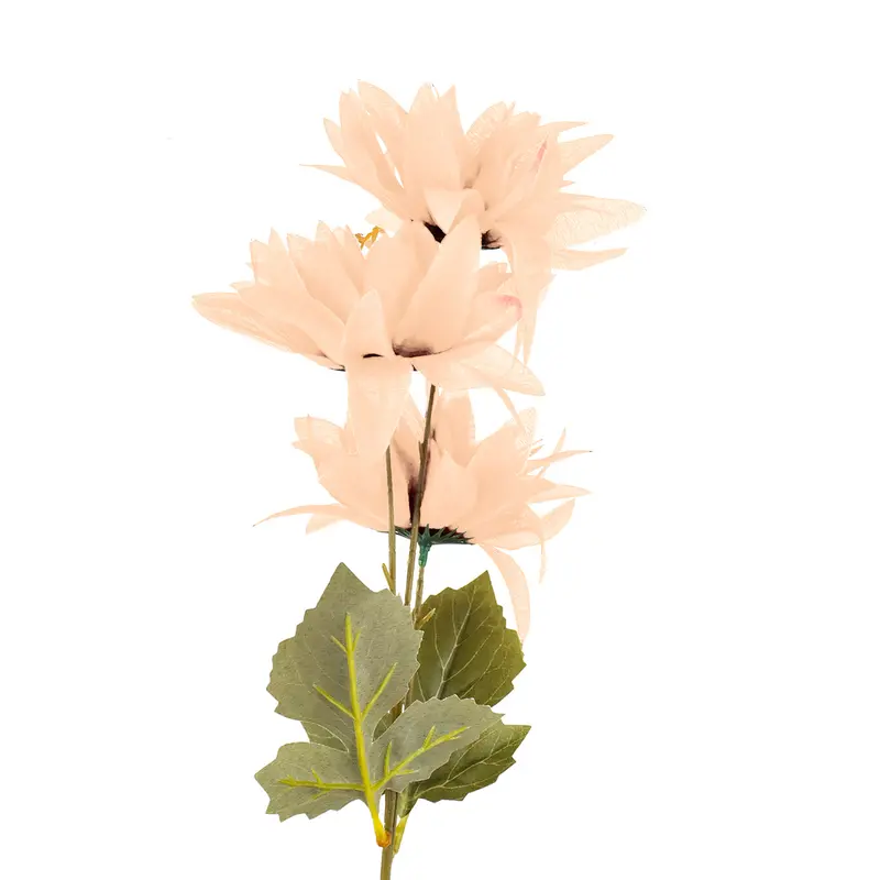 Ramo De Flores Artificiales Color Durazno, 62Cm 2