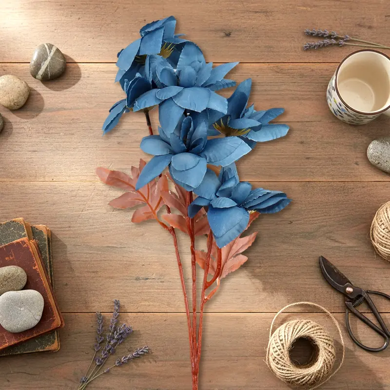 Ramo De Flores, Campanilla, Color Azul 2