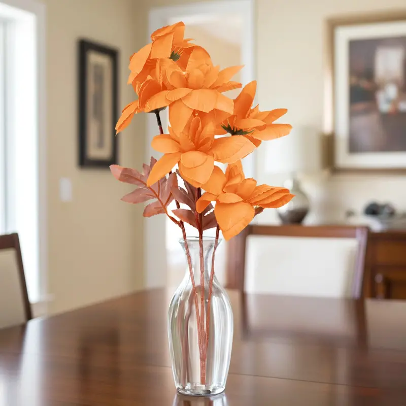 Ramo De Flores, Campanilla, Color Naranja 1