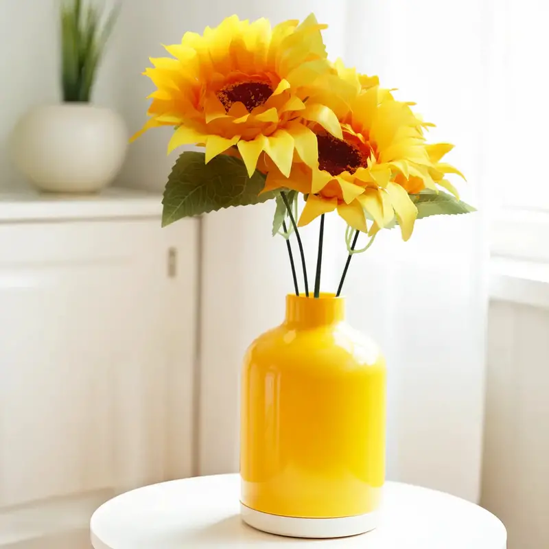 Ramo De Girasol Artificial, 5 Flores 2