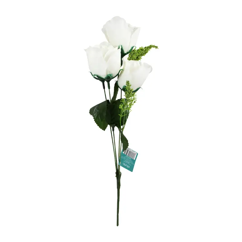 Ramo De Rosas 4 Cabezas Color Blanco 1