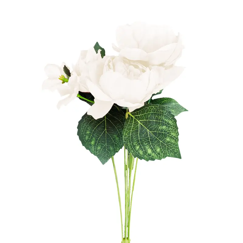 Ramo De Rosas Artificiales Color Blanco 2
