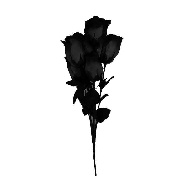 Ramo De Rosas Artificiales Color Negro 2