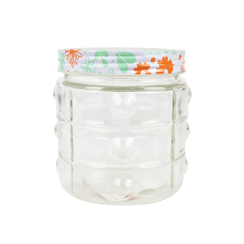 Recipiente De Cristal Inkanto Con Tapa Decorada 900Ml 1