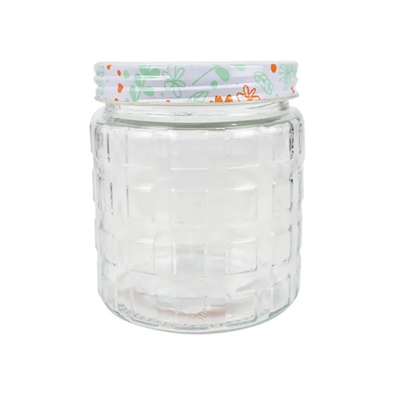 Recipiente De Cristal Inkanto Con Tapa Decorada 900Ml 1