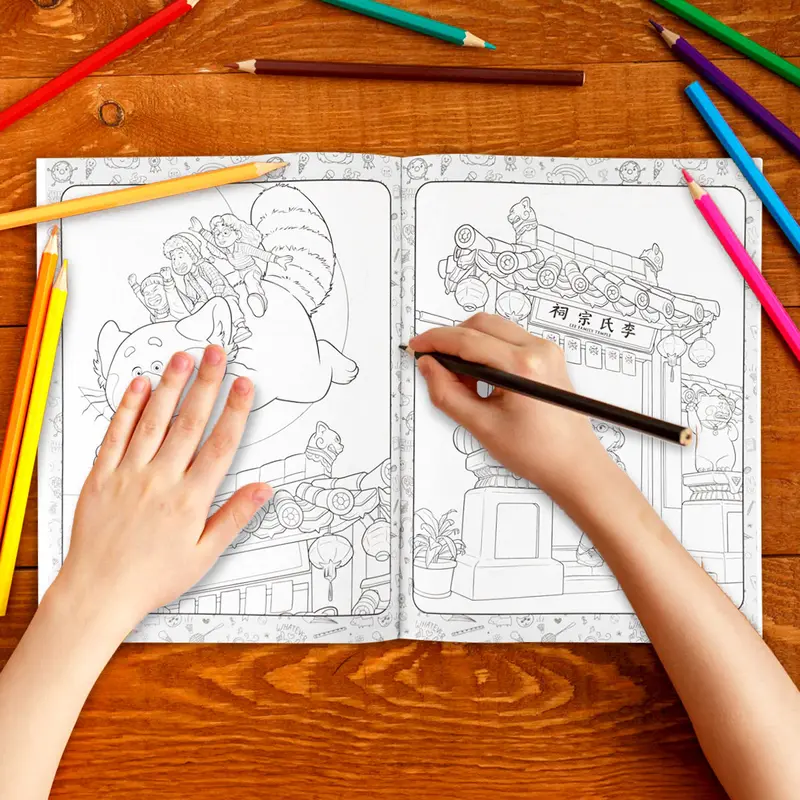 Red, Equipo Panda Rojo, Libro Para Colorear 2