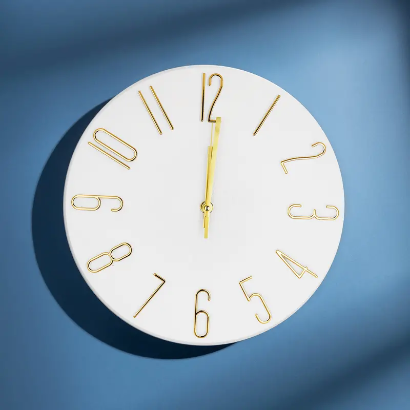 Reloj Circular De Pared, Color Blanco, 30Cm 2