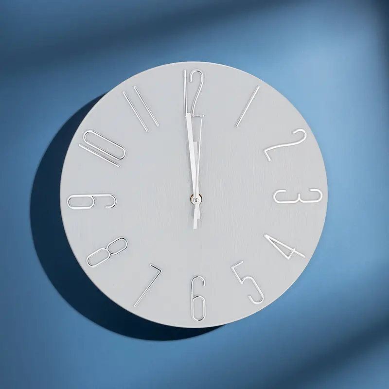 Reloj Circular De Pared, Color Gris, 30Cm 2
