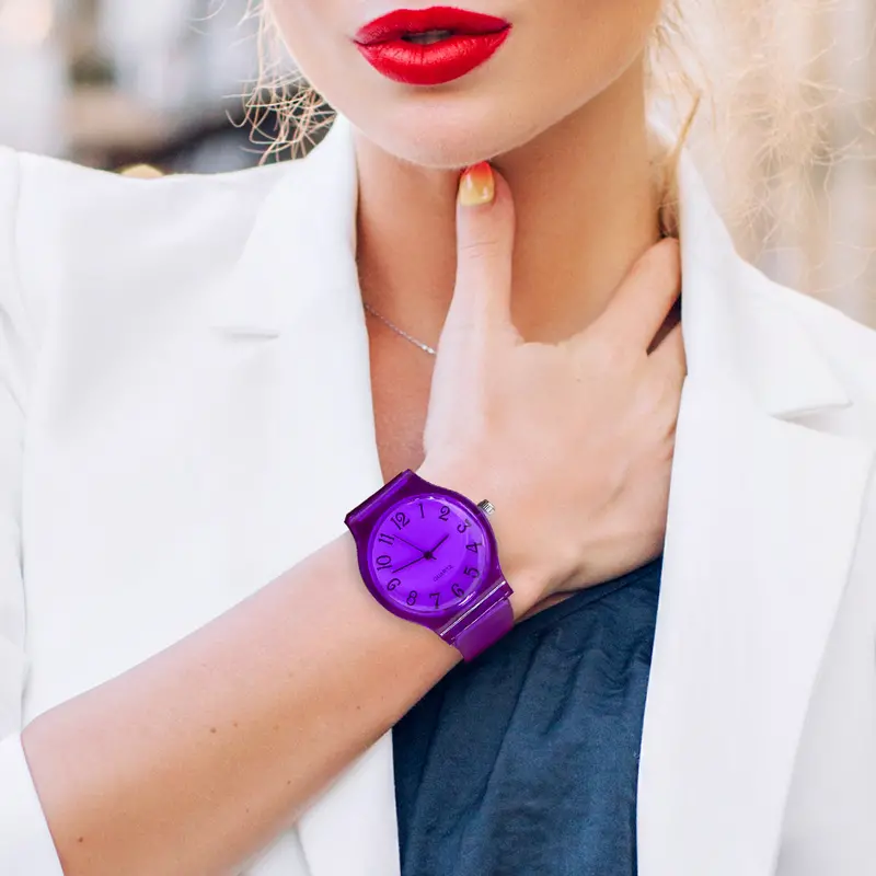 Reloj Color Morado Para Dama 1
