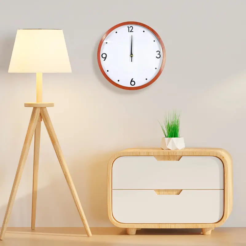 Reloj De Pared Acabado De Madera 1
