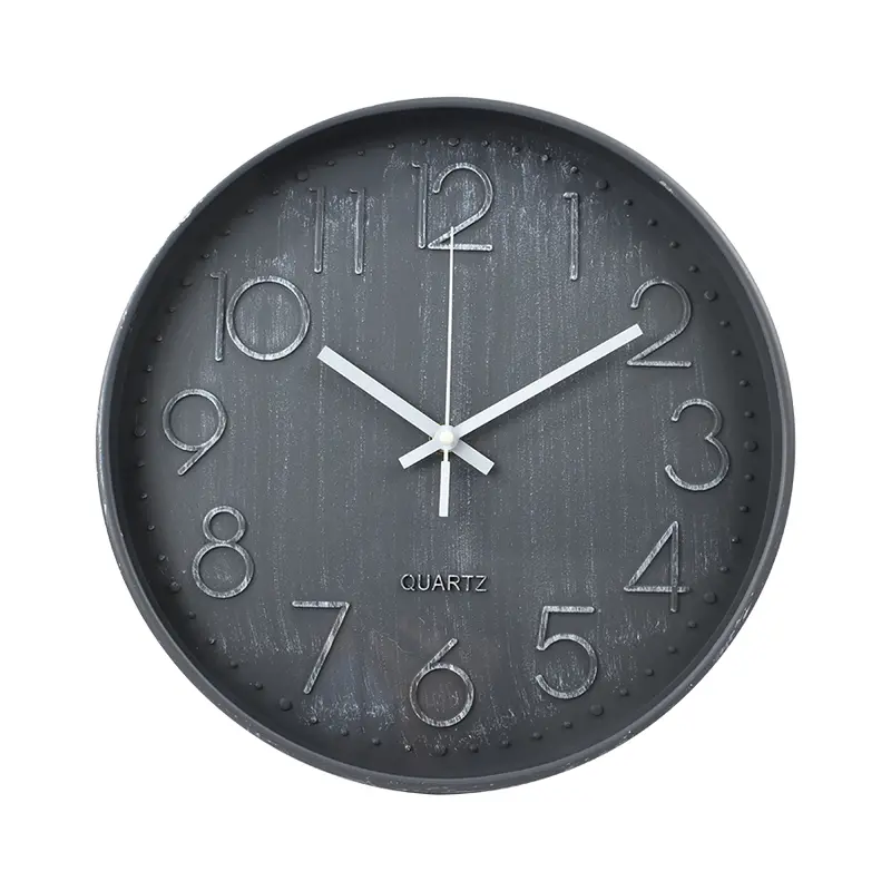 Reloj De Pared Deluxe 29.5Cm Color Negro 1