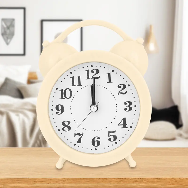 Reloj Despertador, Color Beige 1