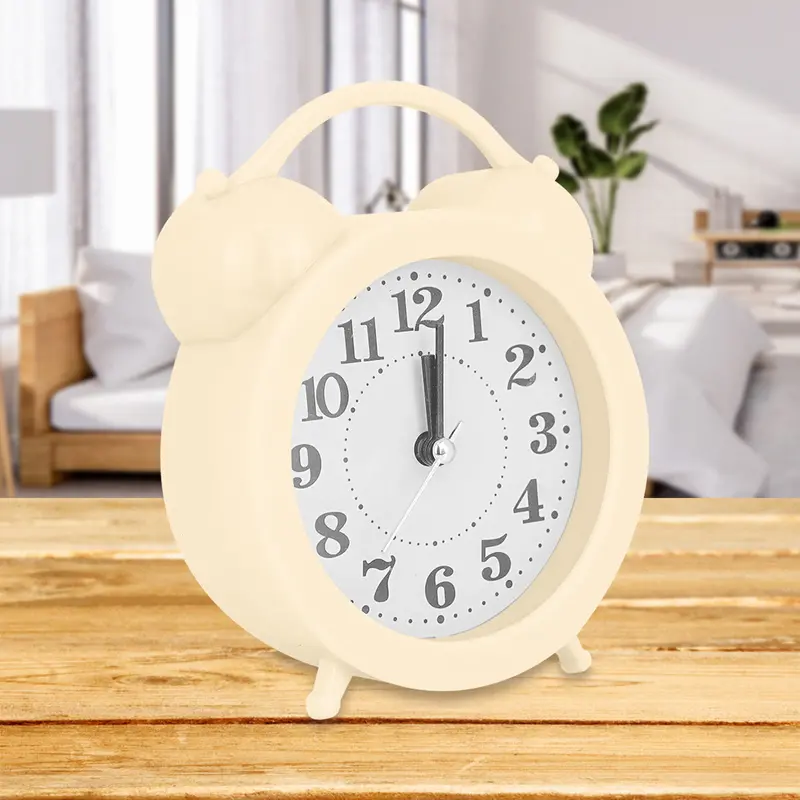 Reloj Despertador, Color Beige 2