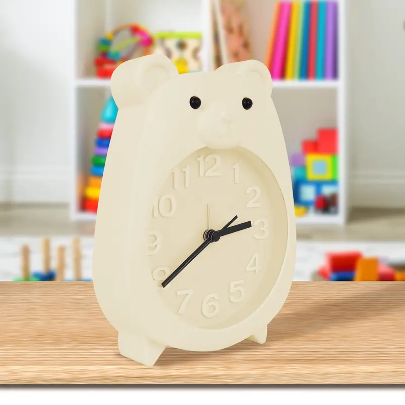 Reloj Despertador En Forma De Oso, Color Amarillo 2