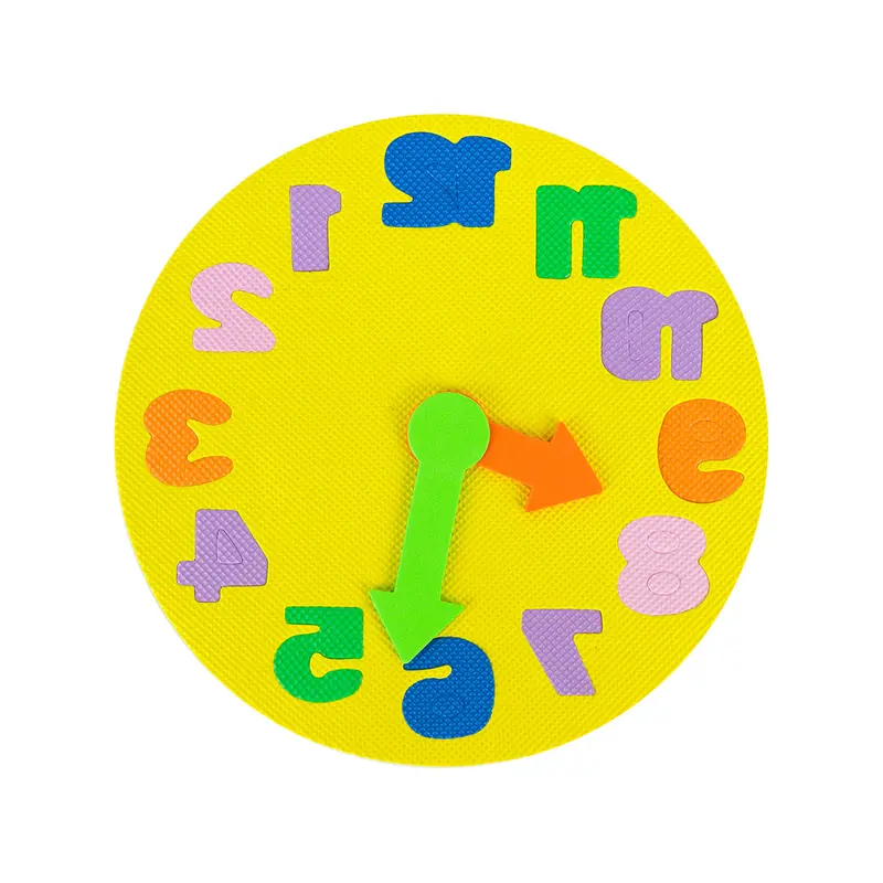 Reloj Didáctico Y Colorido Para Niños, Color Amarillo 1