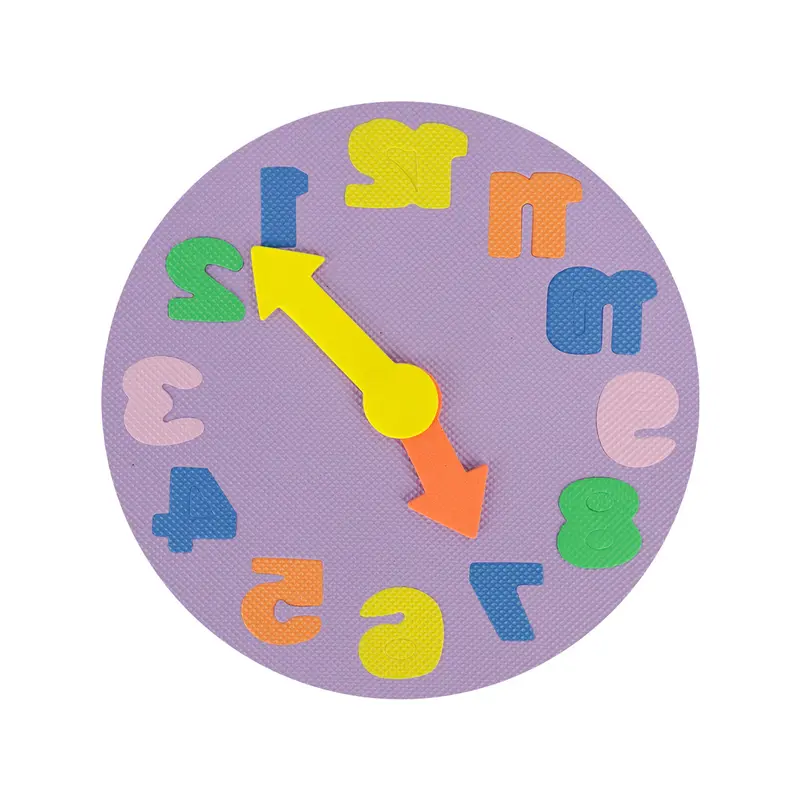 Reloj Didáctico Y Colorido Para Niños, Color Lila 1