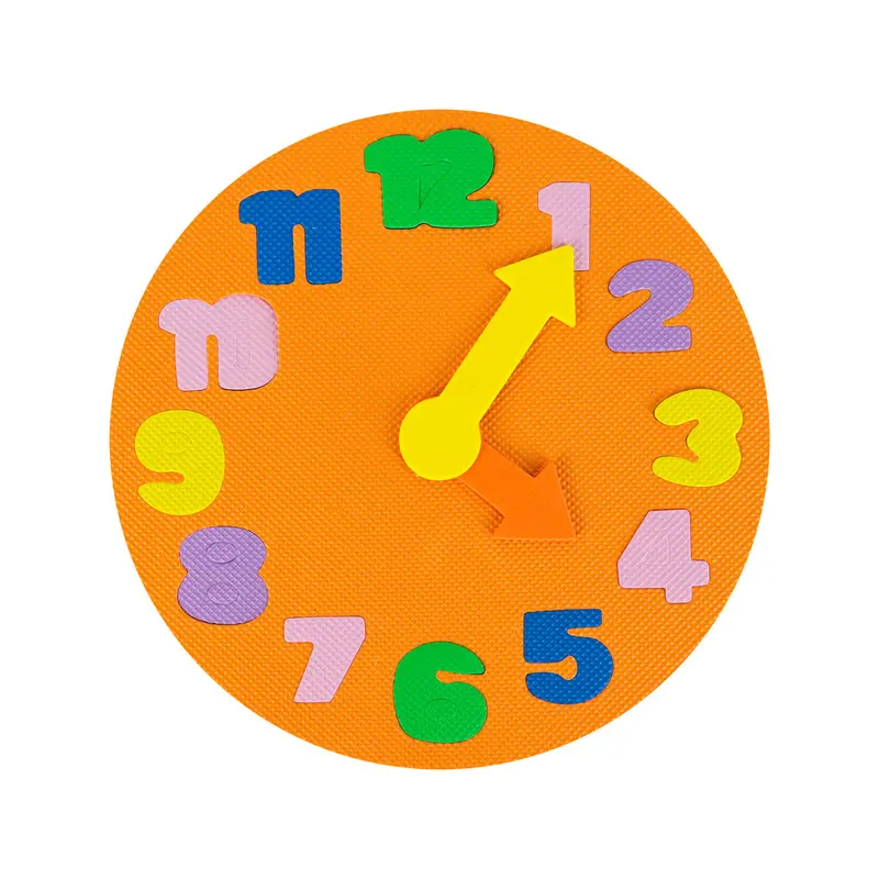 Reloj Didáctico Y Colorido Para Niños, Color Naranja 1