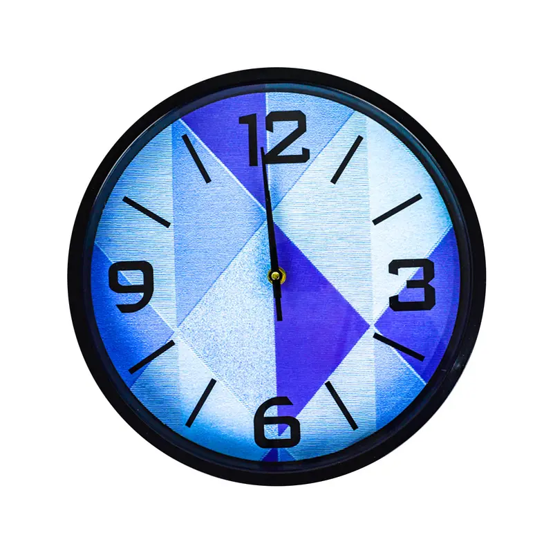 Reloj Para Pared Rombos Azules 1
