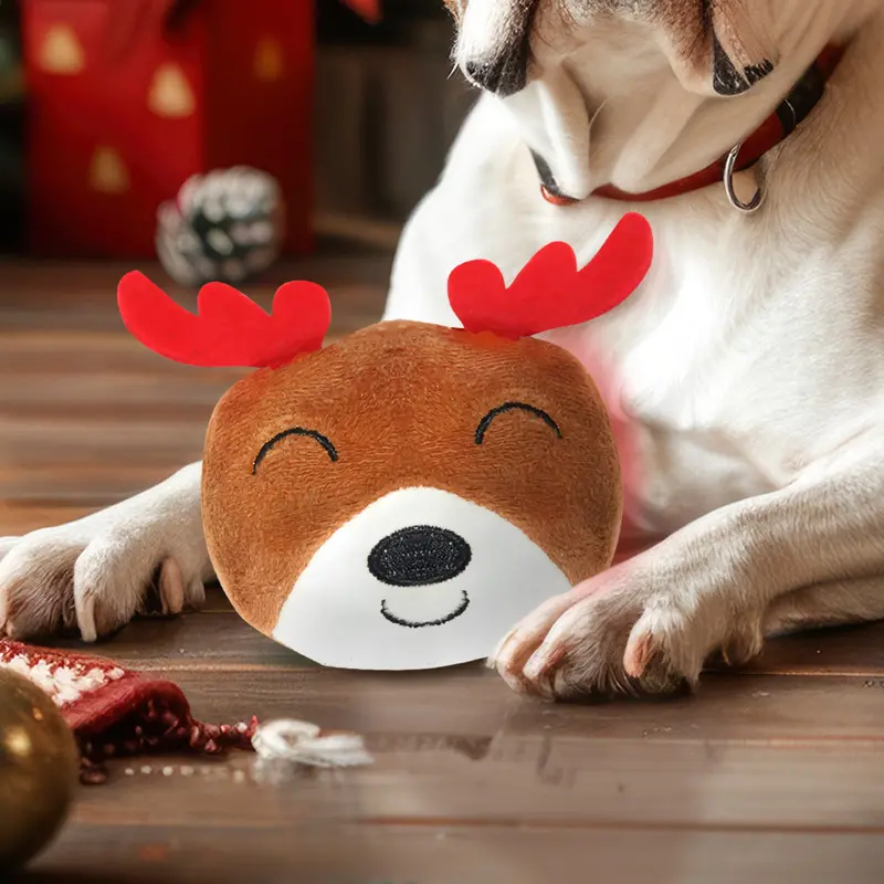 Reno Chillón De Peluche Para Mascotas 1