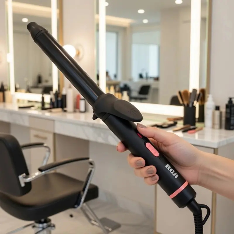 Rizador De Cabello Portátil Con Barril De Cerámica, Rca 1