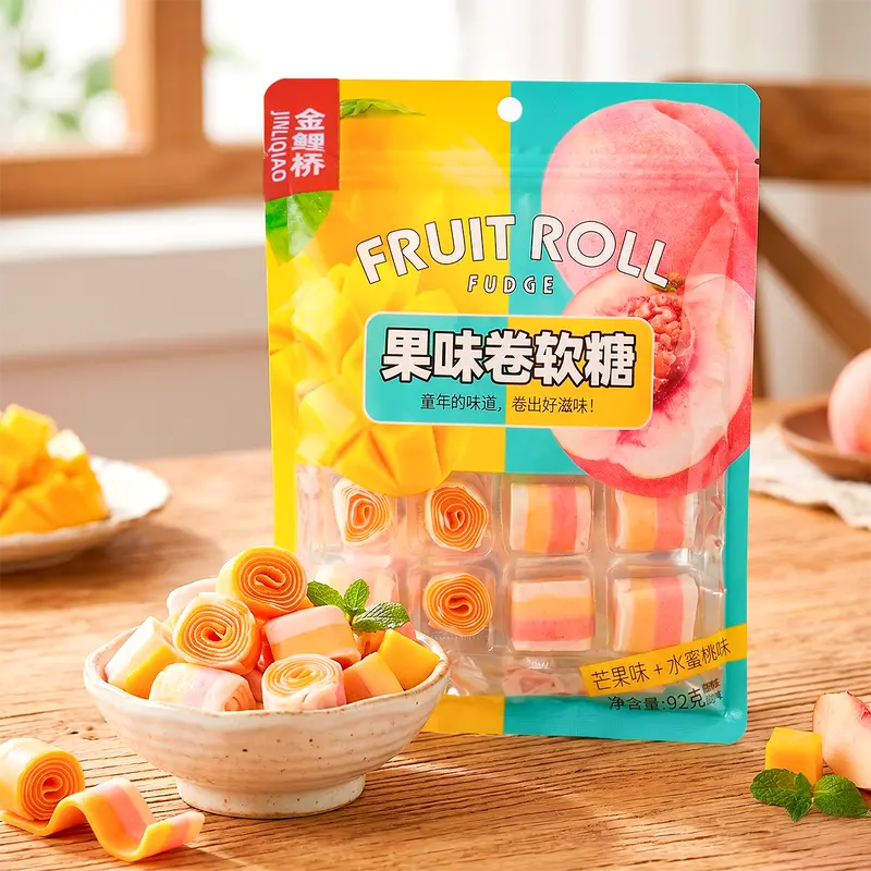 Rollos De Caramelo Suave, Sabor Frutal, 92 Gr 1