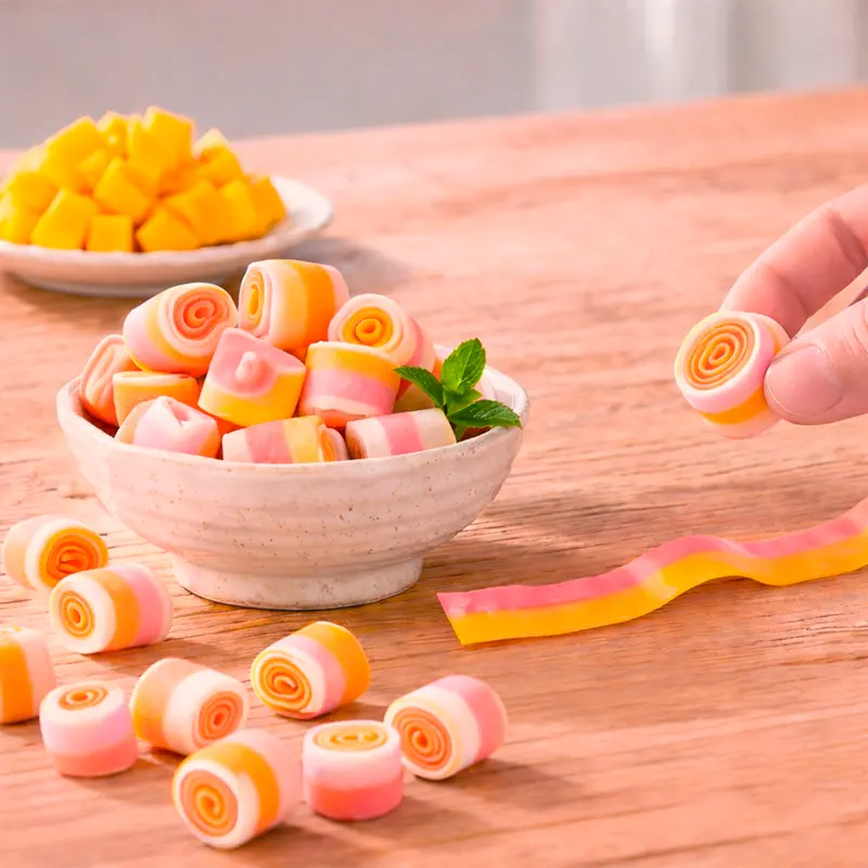 Rollos De Caramelo Suave, Sabor Frutal, 92 Gr 2