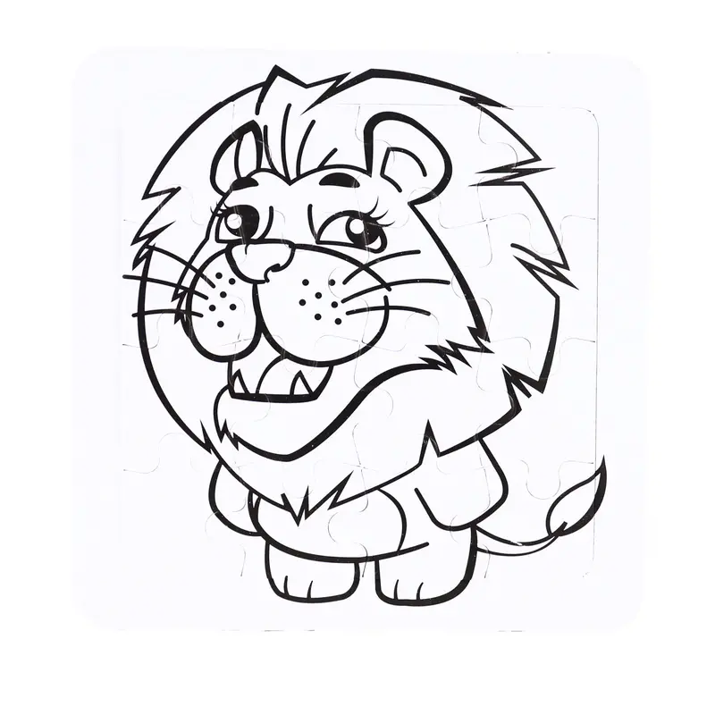 Rompecabezas De Animales Para Colorear, 8 Pzas 2