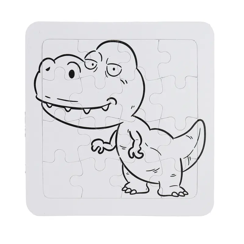Rompecabezas De Dinosaurios Para Colorear, 8 Pzas 2