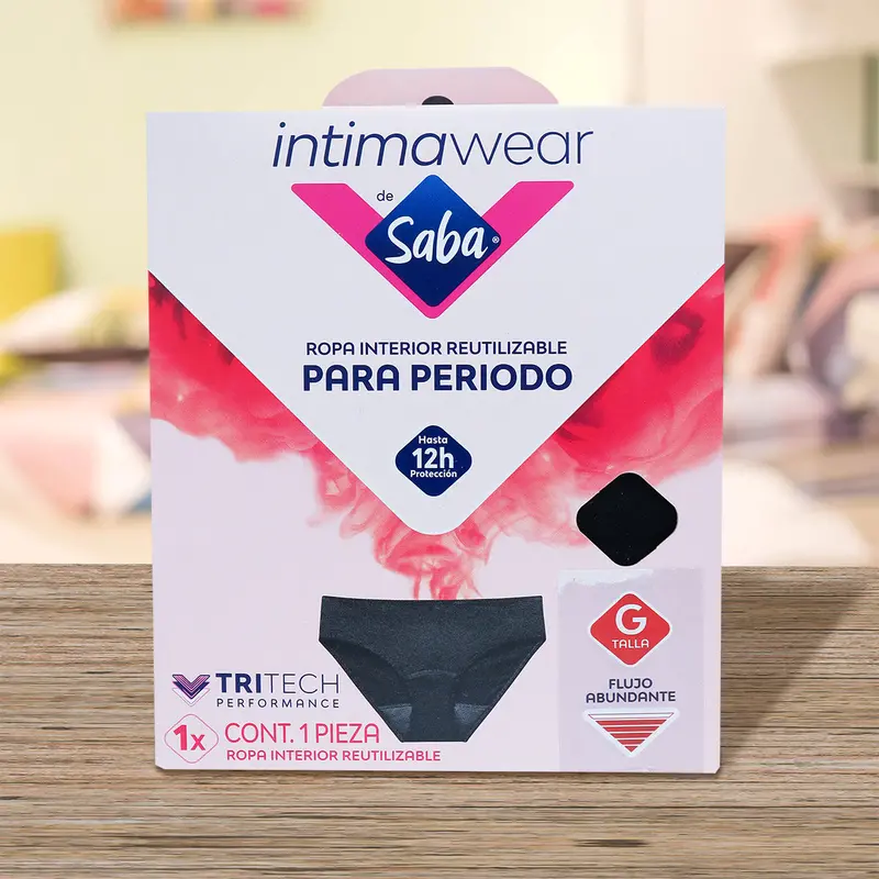 Ropa Interior Reutilizable Para Periodo, Saba, Talla G 1