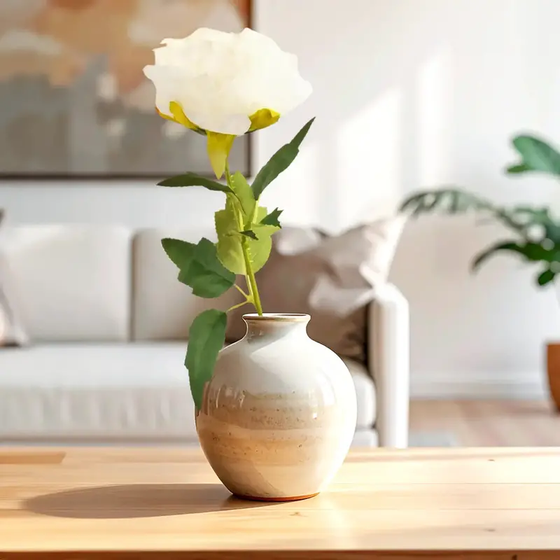 Rosa Artifical, Color Blanco 1