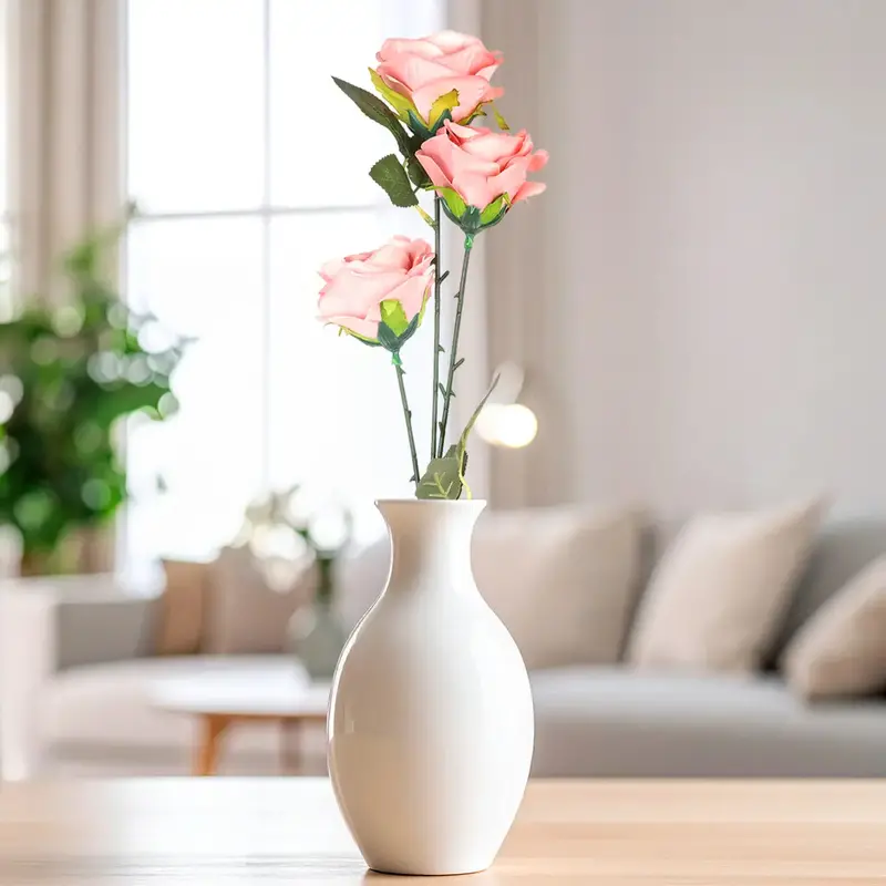 Rosa Artificial, 3 Flores 1