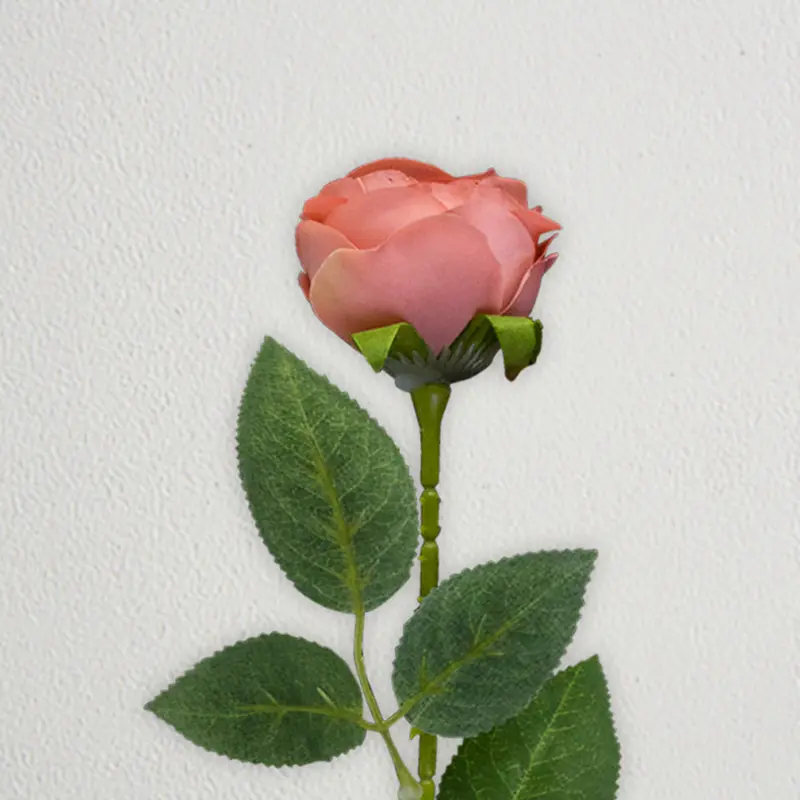 Rosa Artificial Color Rosa Coral 1