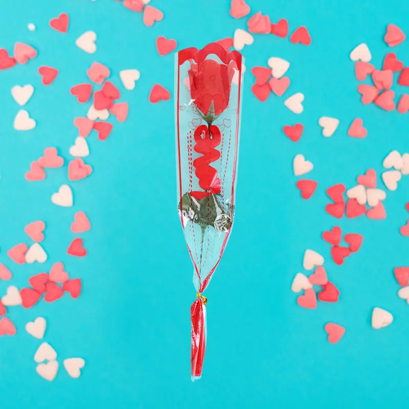 Rosa Artificial Love Color Rojo 2