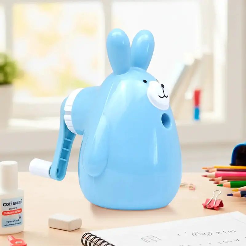 Sacapuntas En Forma De Conejo, Color Azul 1